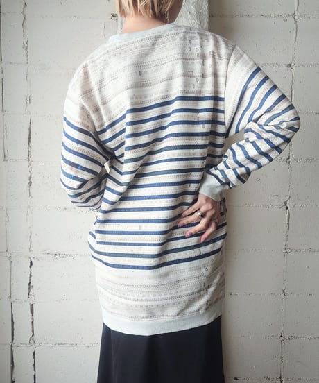 Jean Paul GAULTIER Stripe Long Sweat IVNV