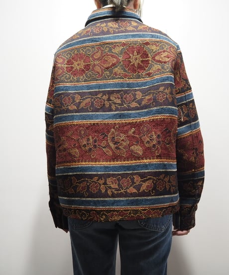 Flower Pattern Gobelin Jacket BUR BL