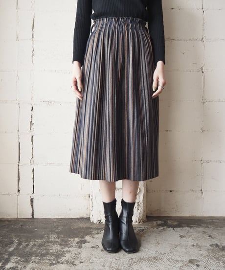 Stripe Easy Tight Skirt GRYE
