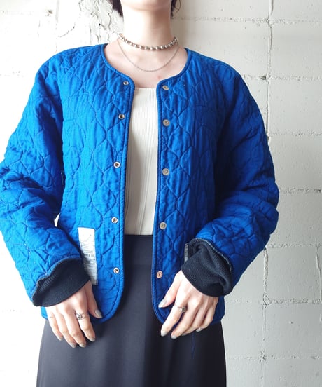 Collarless Snap Button Jacket NV