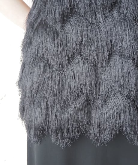 Fringe Design Camisole BK