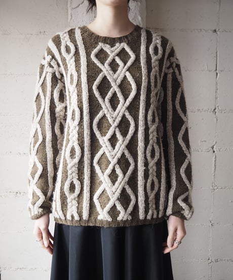 3D Bicolor Fisherman Knit BRIV