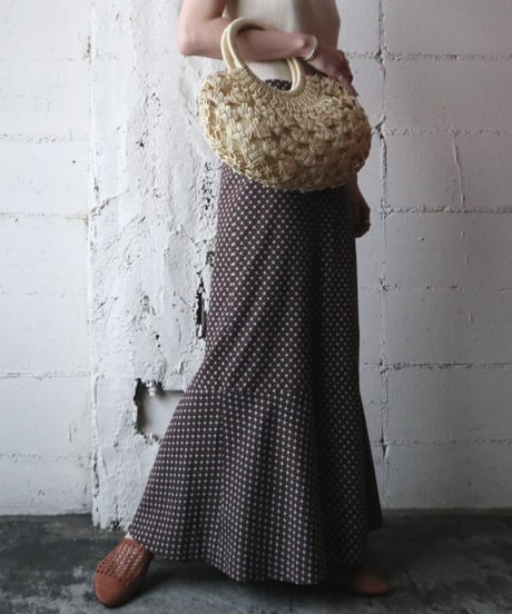 Vintage Cacharel Pattern Flared Skirt BR