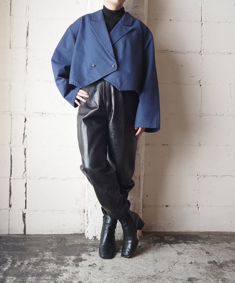 Open Collar Short Design Jacket NV
