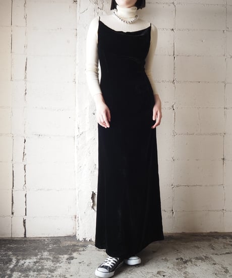 Brooks Brothers Velvet Camisole Dress BK