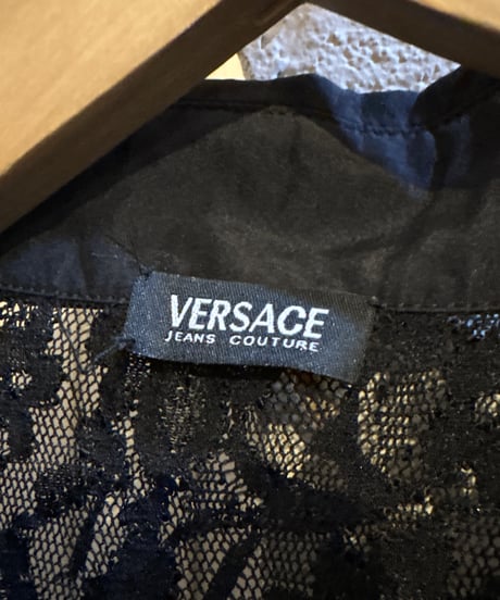 VERSACE Lace Short Sleeve Shirt BK