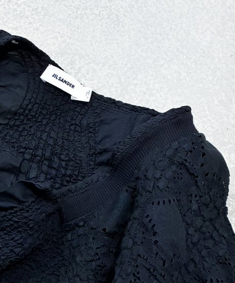 JILSANDER Textured Asymmetric Design Tops BK