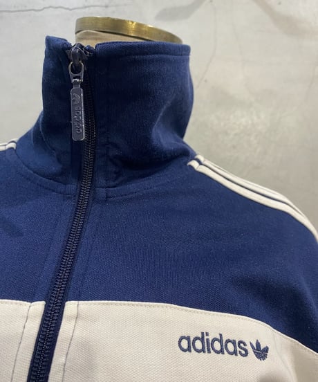 adidas High Neck Zip Up Jacket NV WH