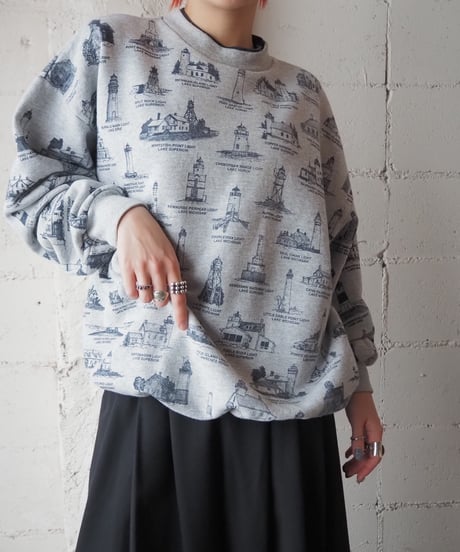 Light Lake Print Sweat GRNV