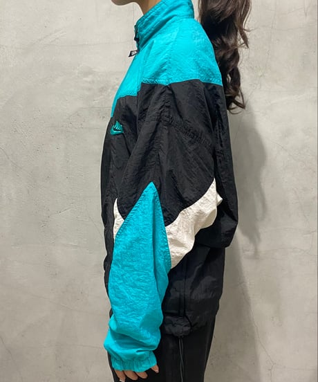 NIKE Stand Collar Nylon Jacket BL