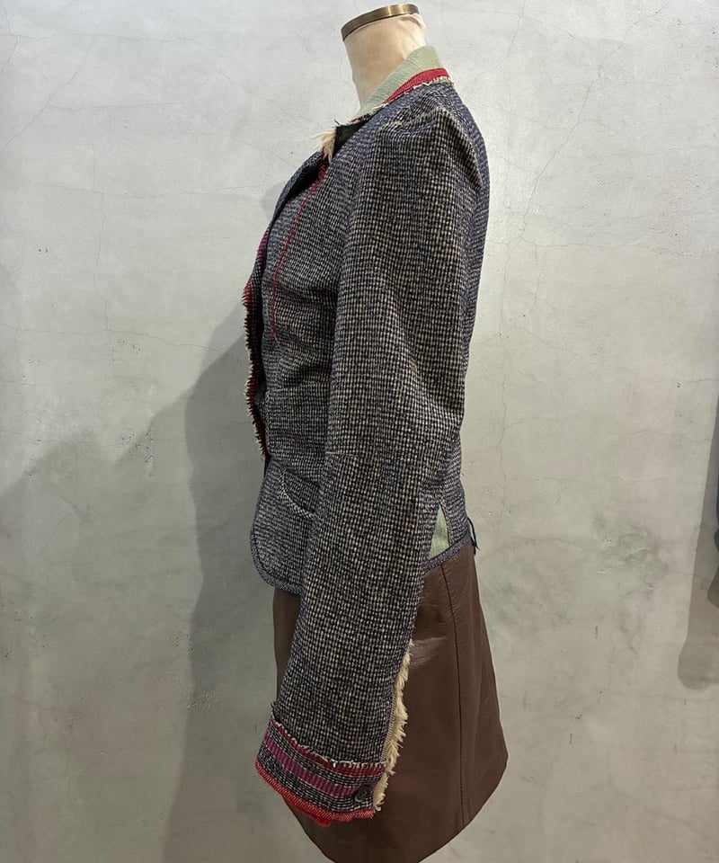 MARITHE FRANCOIS GIRBAUD Embroidery Wool Jacket