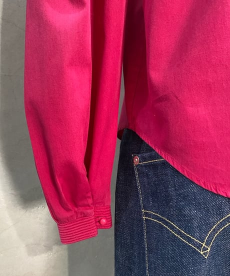 Band Collar Fly Front Shirt PI