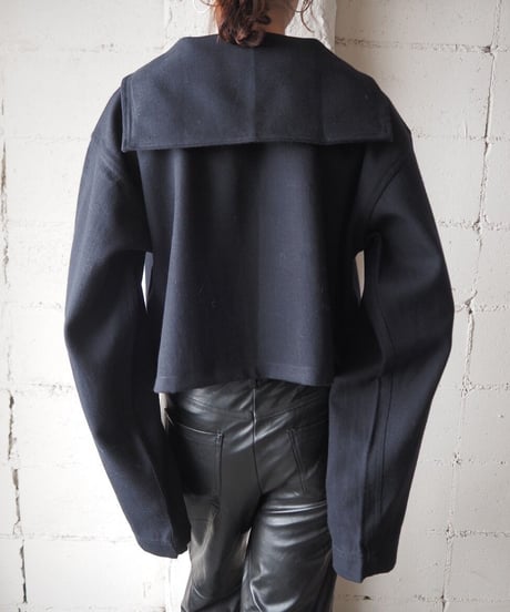 Remake Cropped Sailor Pullover Tops NV