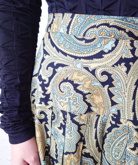 Paisley Pleated Skirt BEBL