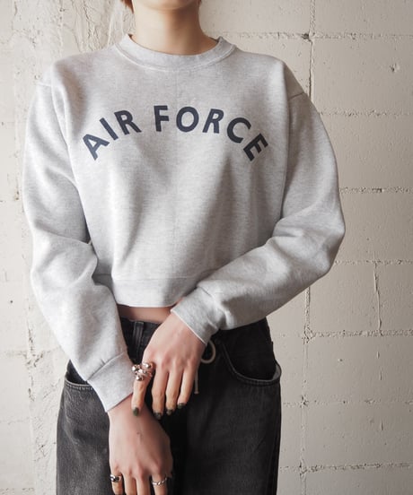 Remake AIR FORCE Back Open Short Sweat GR