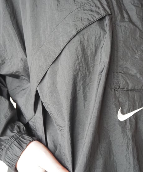 1990's NIKE Half Zip Nylon Jacket BK