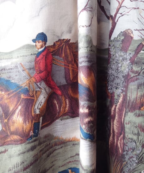 Horse Riding Pattern Belted Skirt IVKA