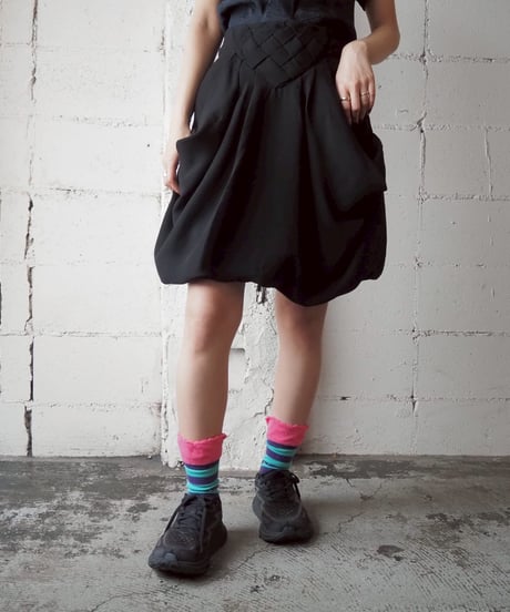 Desigual Front Design Balloon Mini Skirt BK