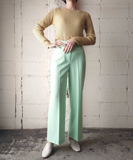 Crew Neck Lame Rib Knit GO