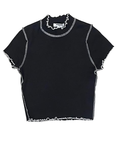 White Stitch Mini Tops BKWH