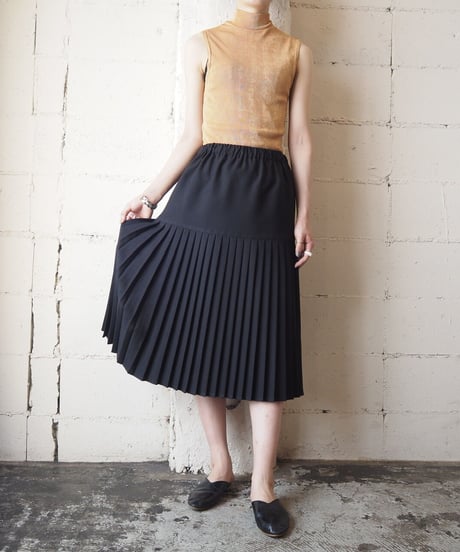 Pleated Easy Skirt BK