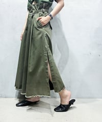 DIESEL Side Slit Wide Tuck Pants KA
