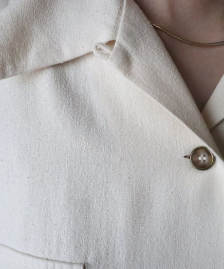 Sleeveless Open Collar Silk Shirt IV
