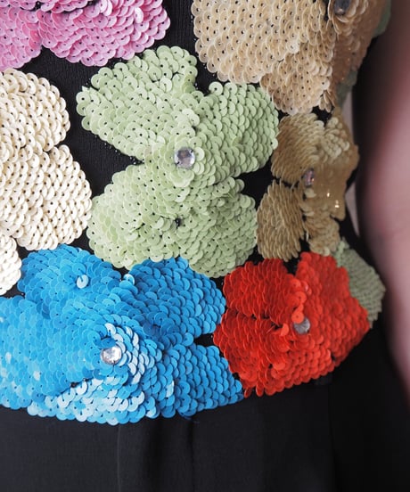 Josnph A. Sequin Flower Knit Camisole BK