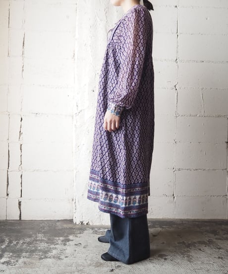 Indian Cotton  Dress PUR