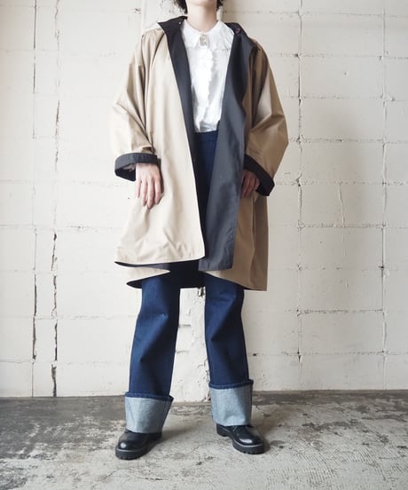 Hooded Dolman Sleeve Coat BE