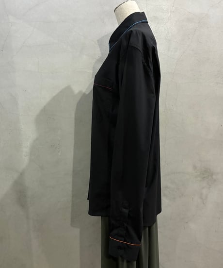 FRED PERRY × RAF SIMONS Color Stitch Shirt BK