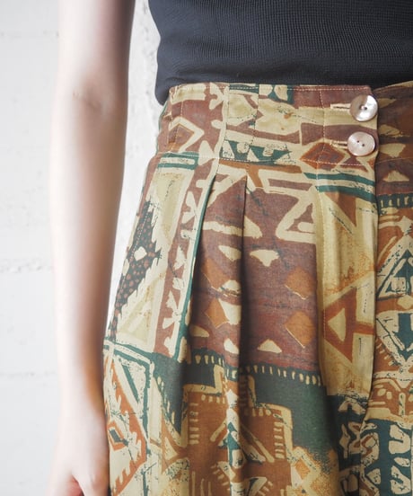 Pattern Wide Pants GRYEBR