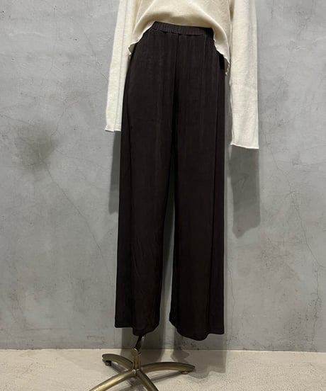 Spandex Mix Easy Wide Pants BR