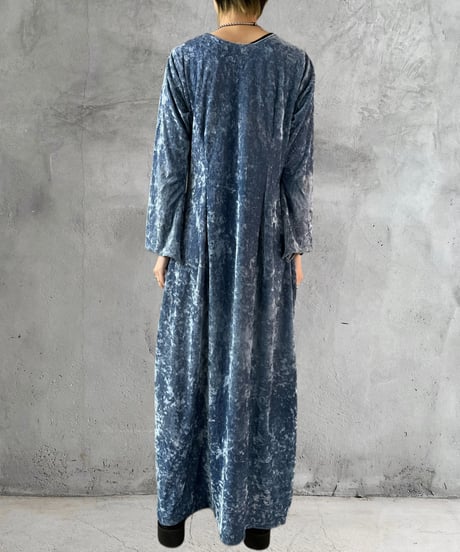Flared Sleeve Velour Dress LBL