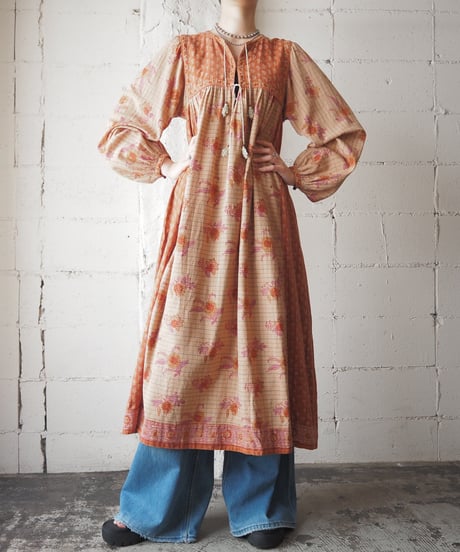 1970's Indian Cotton Dress BEOR