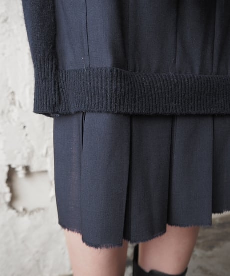 JW ANDERSON Sweater Docking Pleated Skirt NV