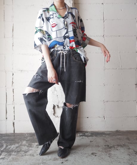 Comic Pattern Shirt WHBKGN