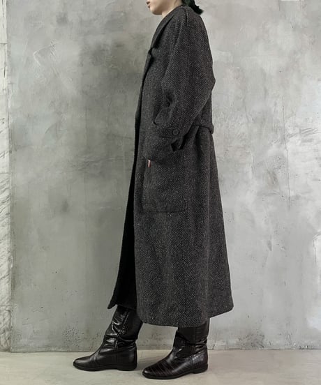 Mix Tweed Long Chester Coat GR