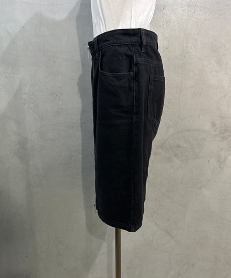 DIESEL Front Zip Denim Skirt BK