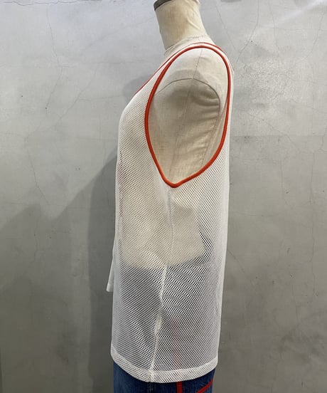 adidas Flock Print Mesh Tank Top WH RE