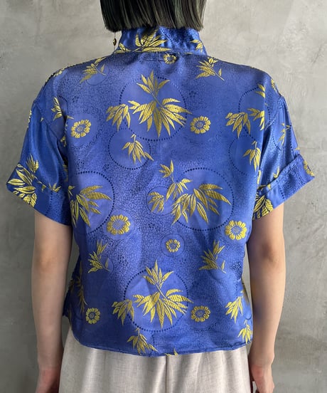 Botanic Pattern Short Length China Blouse BLGO