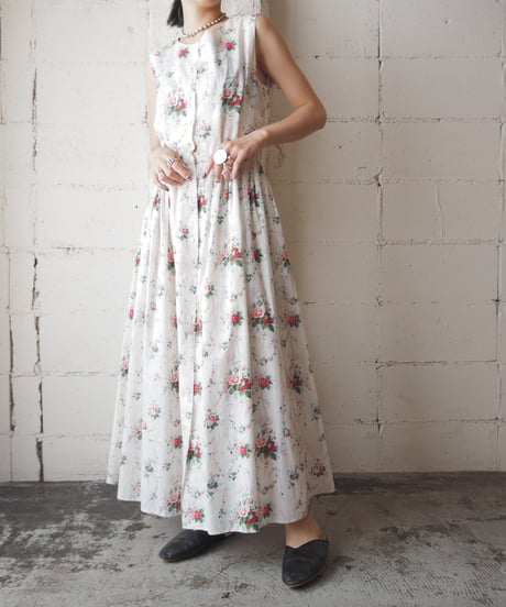 Ralph Lauren COUNTRY Flower Pattern N/S Dress WH