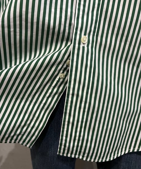 Brooks Brothers Cotton Stripe L/S Shirt WH GN