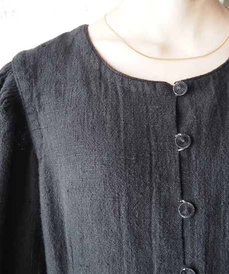 Volume Sleeve Tyrolean Dress BK