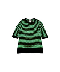 BIMBA Y LOLA Striped Open Work Knit BKGN