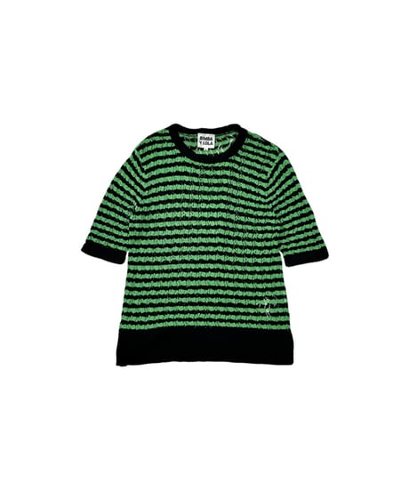 BIMBA Y LOLA Striped Open Work Knit BKGN