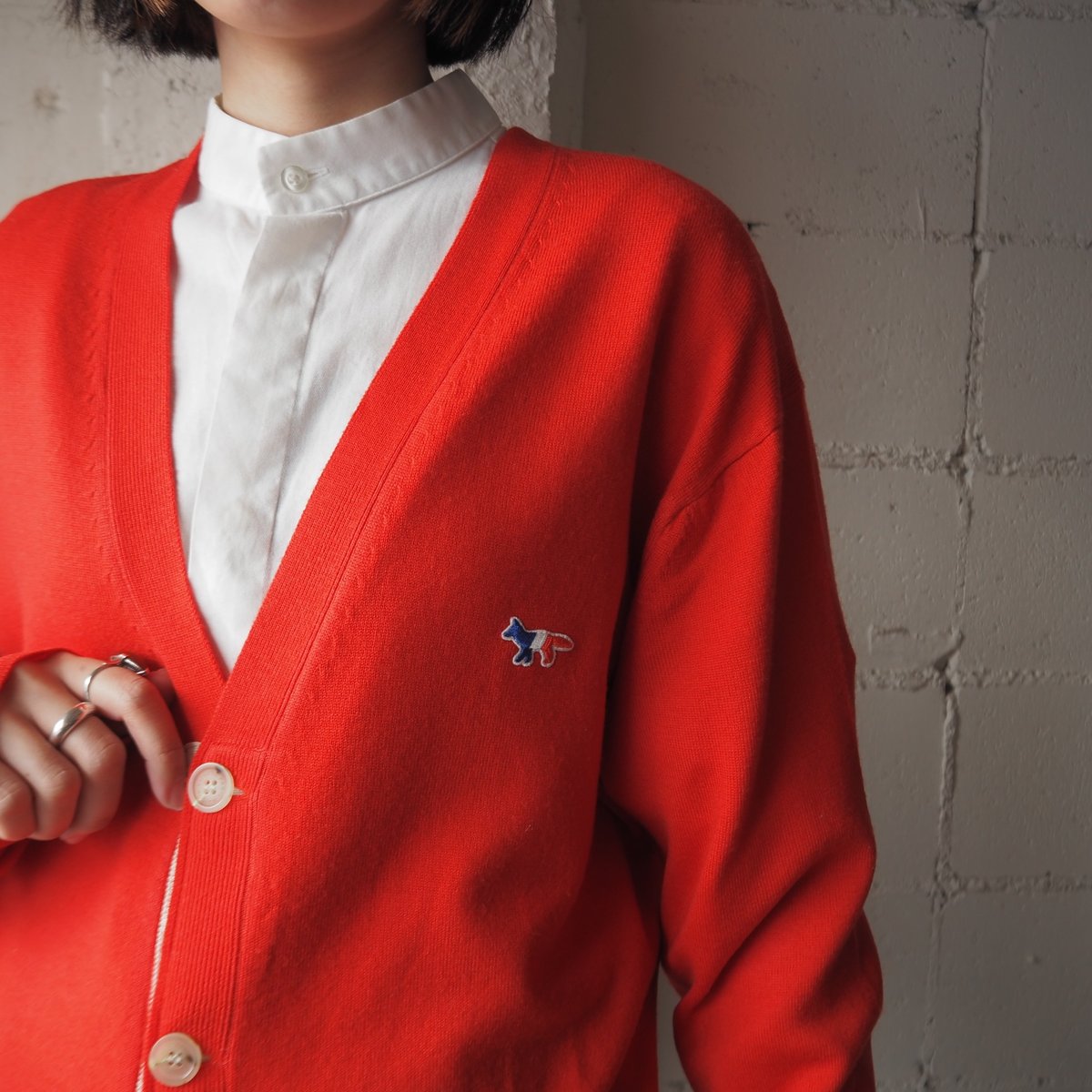 MAISON KITSUNE One Point Cardigan RE | Orfeo
