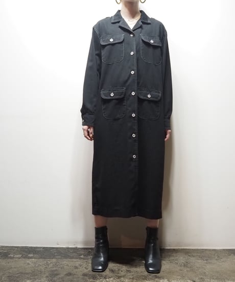 1980's Eddie Bauer Shirt Dress BK