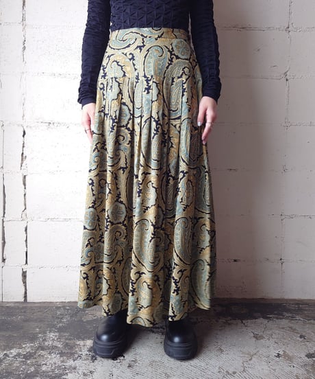 Paisley Pleated Skirt BEBL