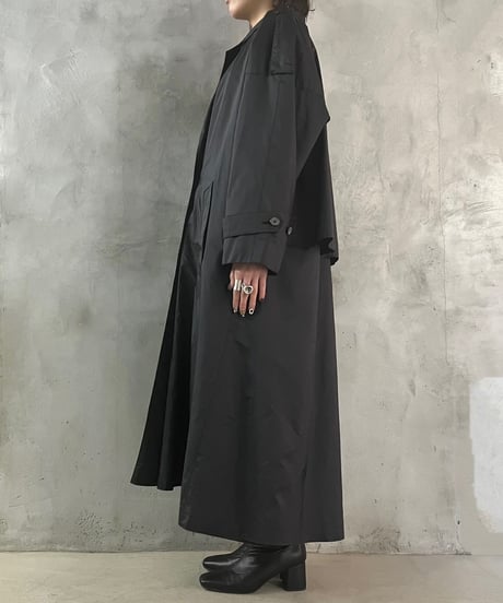 Nylon Trench Coat BK